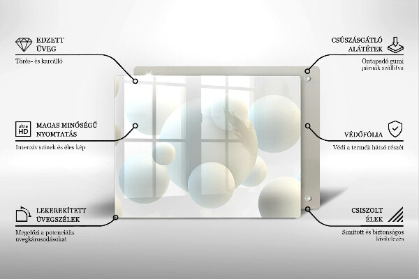 Cobertura de indução Esferas 3D modernas