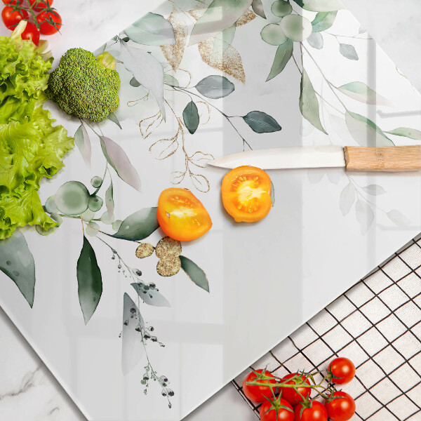 Cobertura de indução Folhas de aquarela