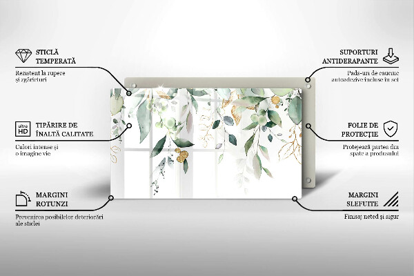 Cobertura de indução Folhas de aquarela