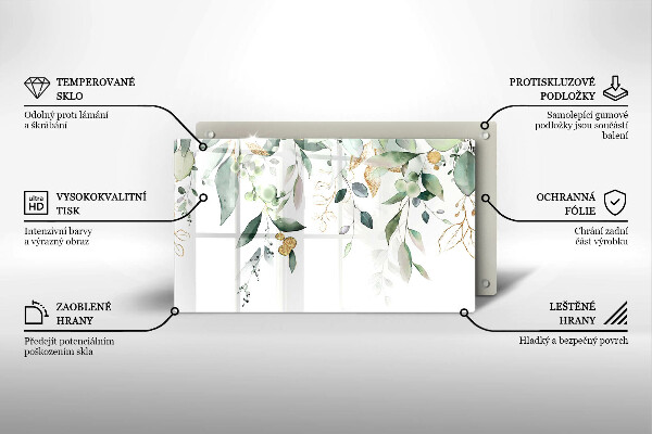Cobertura de indução Folhas de aquarela