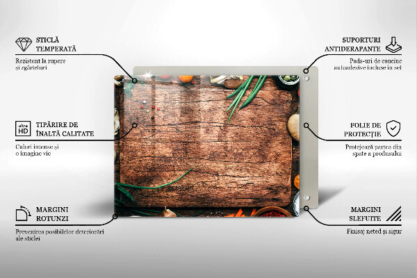 Tampa de parede do fogão a gás Tábua de cozinha de madeira