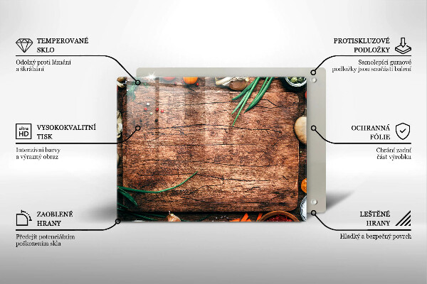 Tampa de parede do fogão a gás Tábua de cozinha de madeira