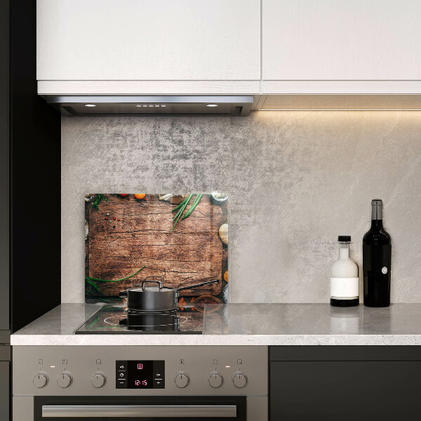 Tampa de parede do fogão a gás Tábua de cozinha de madeira