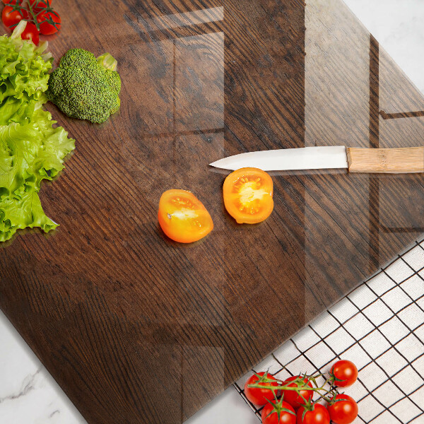 Protetor placa de indução Placa de madeira escura