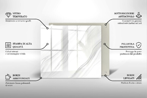 Tábua protetora Mármore delicado