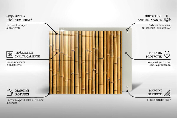 Tábua protetora Bambu boho natural