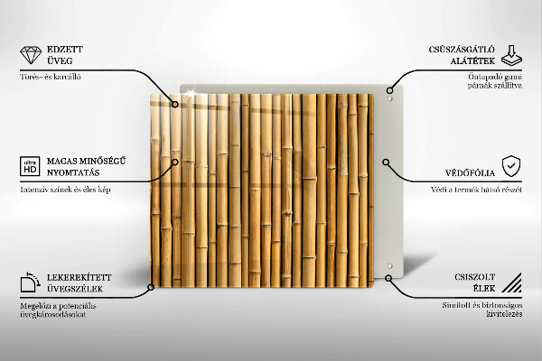 Tábua protetora Bambu boho natural