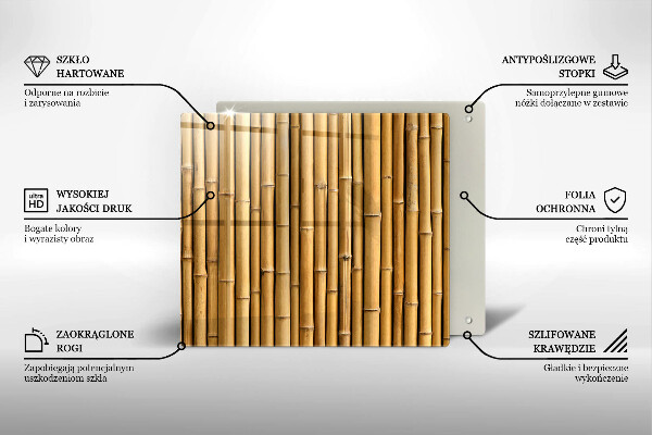 Tábua protetora Bambu boho natural