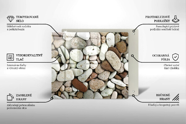 Tábua protetora Fundo de pequenas pedras