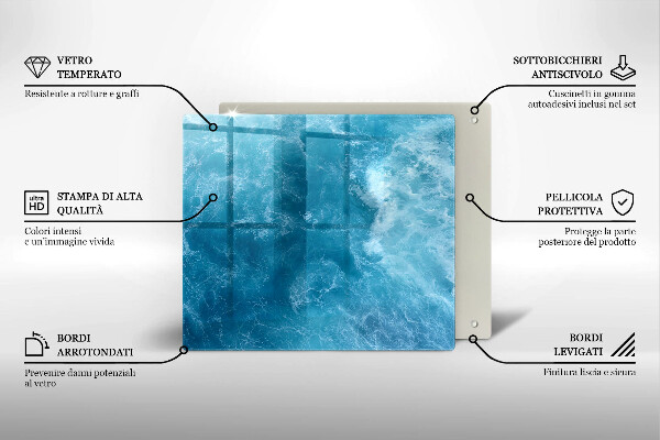 Tábua protetora Água azul