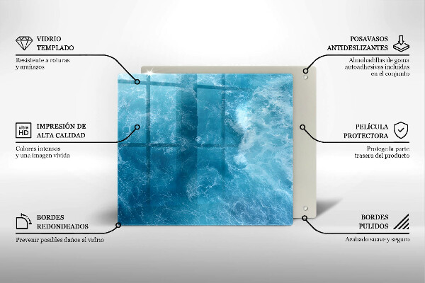 Tábua protetora Água azul