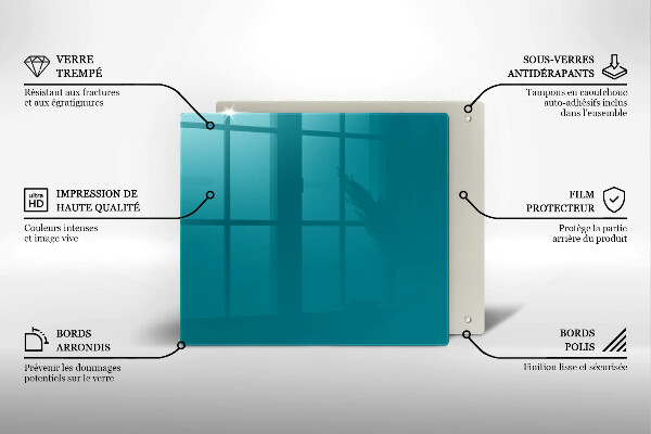 Protetor placa indução Cor turquesa