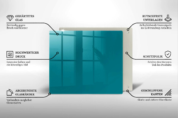 Protetor placa indução Cor turquesa