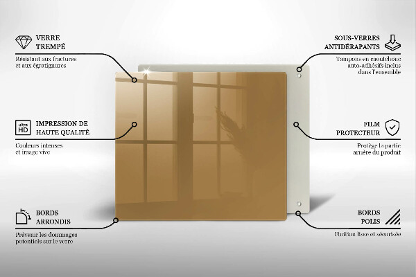 Protetor placa indução Cor bege