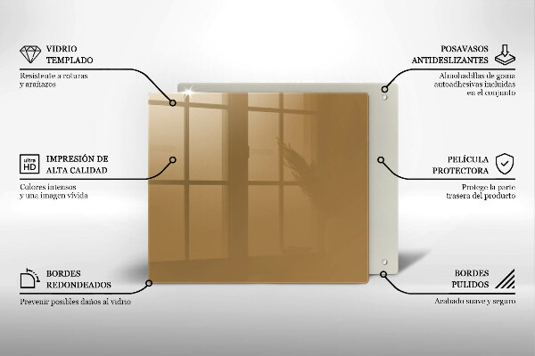 Protetor placa indução Cor bege