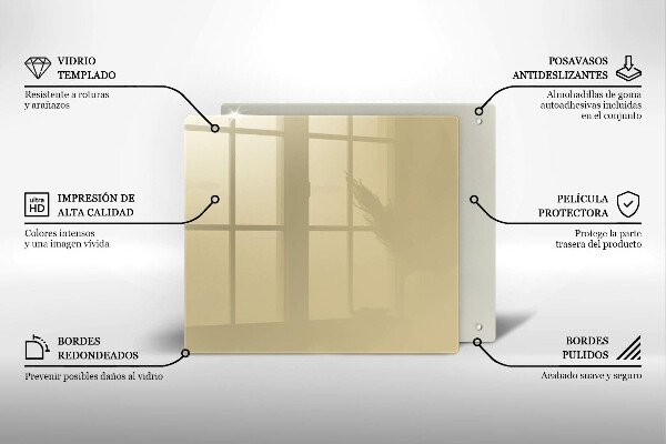 Protetor placa de indução Cor bege