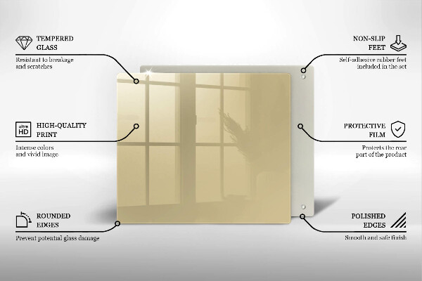 Protetor placa de indução Cor bege