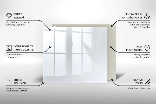 Protetor placa indução Cor branca