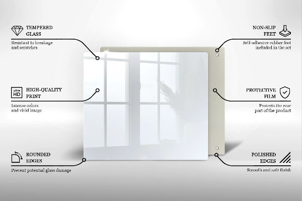 Protetor placa indução Cor branca