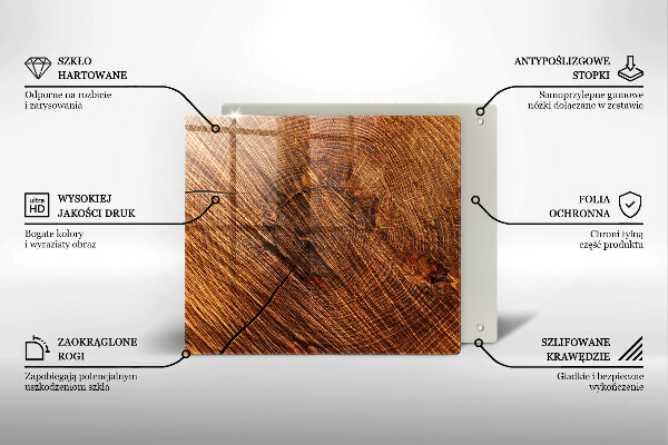 Protetor placa indução Estrutura de madeira