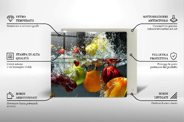 Tábua protetora Fruta suculenta na água