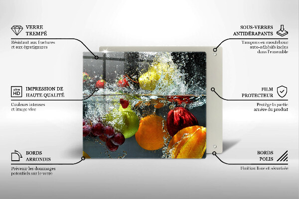 Tábua protetora Fruta suculenta na água