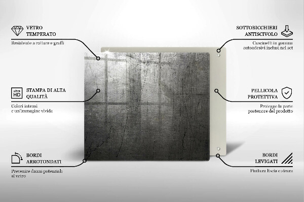 Protetor placa indução Textura metálica