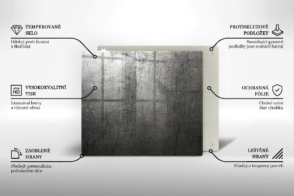 Protetor placa indução Textura metálica