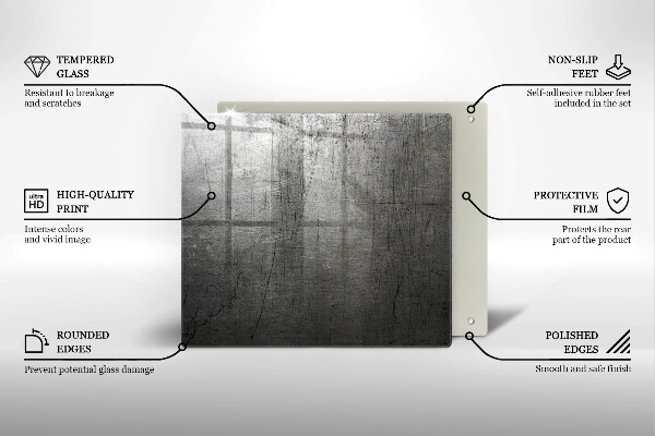 Protetor placa indução Textura metálica