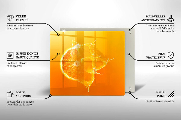 Tábua protetora Fruta laranja suculenta