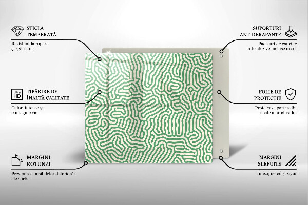 Protetor placa de indução Linhas abstratas