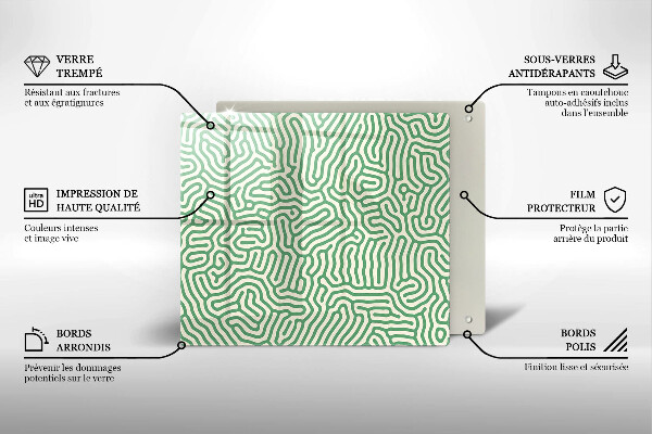 Protetor placa de indução Linhas abstratas