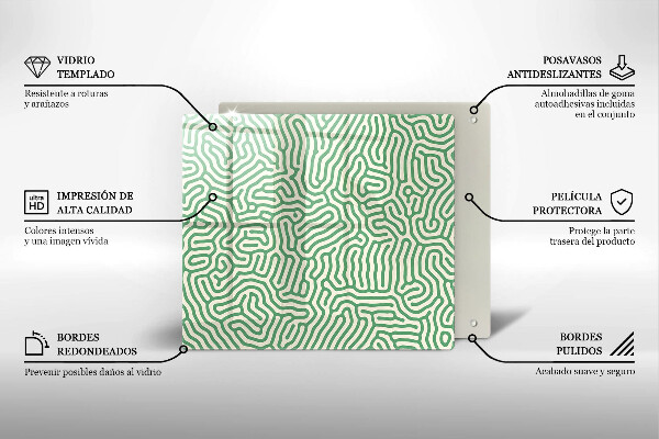 Protetor placa de indução Linhas abstratas