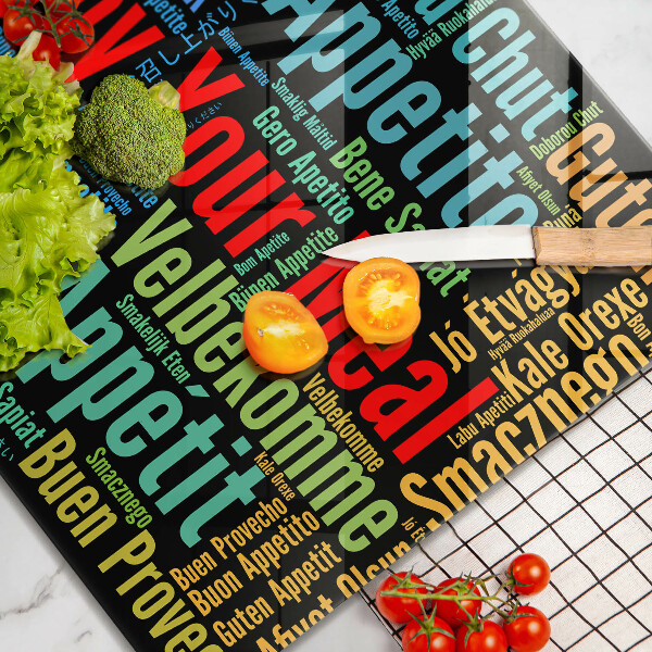 Tábua protetora Bon appetit legendas idiomas