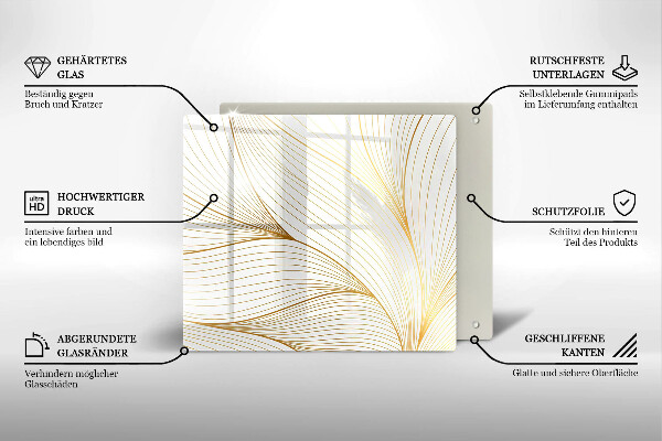 Protetor placa indução Padrão de linha moderno