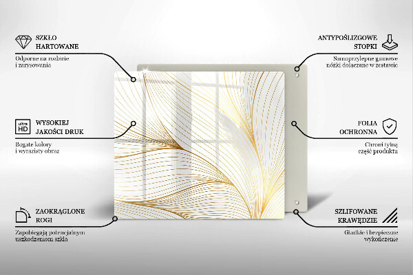 Protetor placa indução Padrão de linha moderno