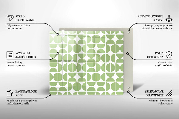 Tábua protetora Padrão de formas boho