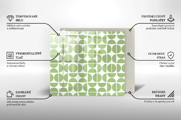 Tábua protetora Padrão de formas boho