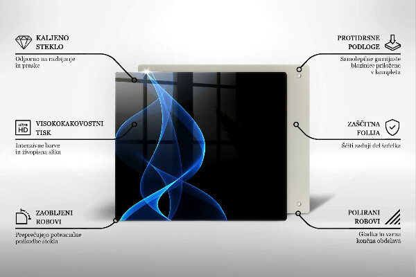 Tábua protetora Linhas de fumaça azul