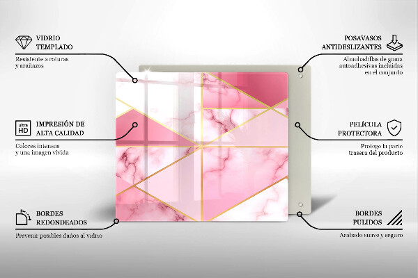 Tábua protetora Mármore geométrico