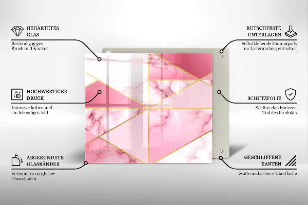 Tábua protetora Mármore geométrico