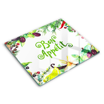 Protetor placa de indução A inscrição Bon Appetit