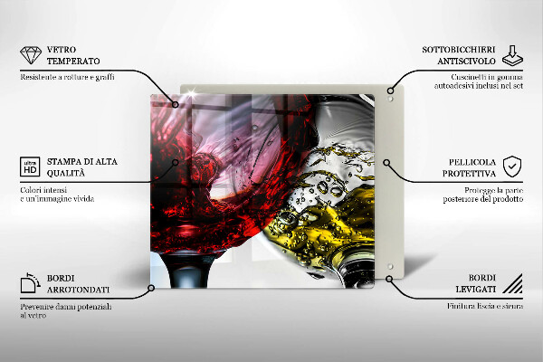 Tábua protetora Taças de vinho