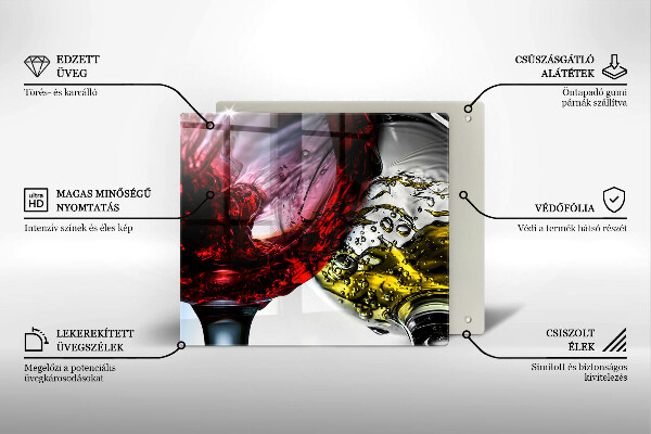 Tábua protetora Taças de vinho