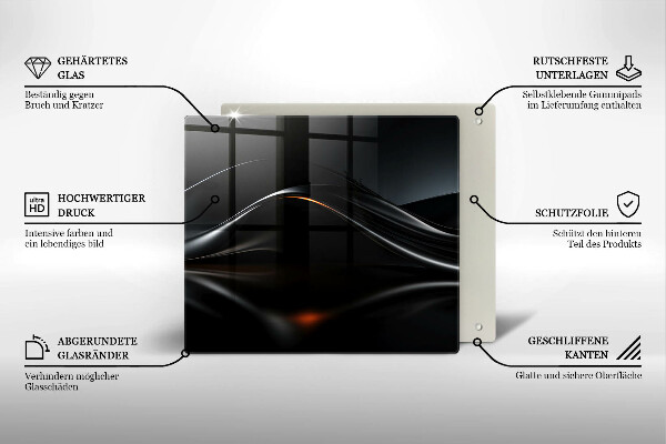 Protetor placa indução Design 3D abstrato