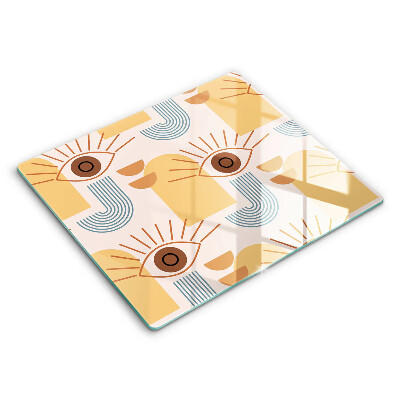 Protetor placa de indução Olhos com padrão boho