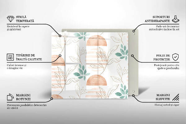 Tábua protetora Padrão de folha Boho