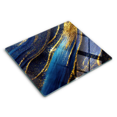 Protetor placa indução Abstração azul marinho