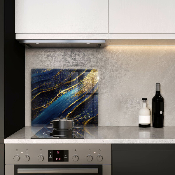 Protetor placa indução Abstração azul marinho