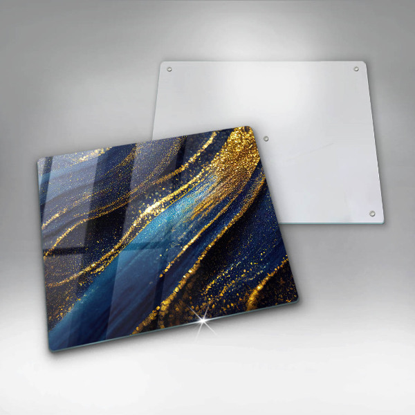 Protetor placa indução Abstração azul marinho